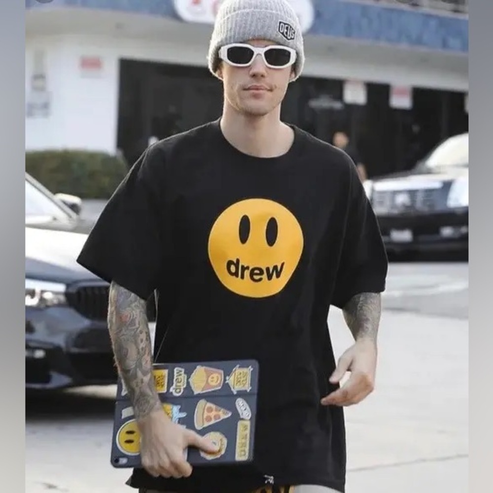 Justin Bieber Drew House Black Mascot Tee